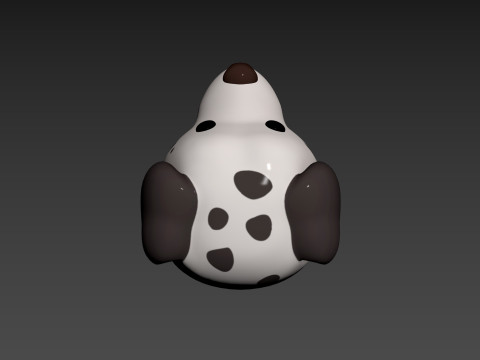 Prop176 Dalmatian Dog Head Modelo 3D