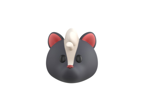 Prop177 Skunk Head Modelo 3D