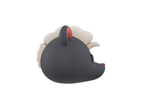 Prop177 Skunk Head Modelo 3D