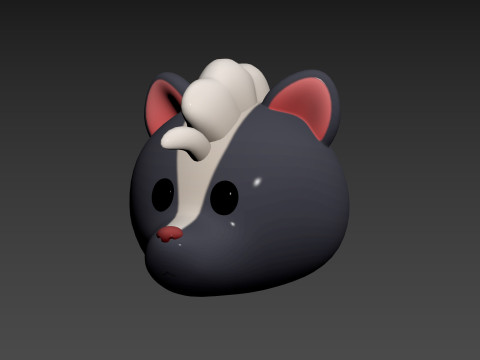Prop177 Skunk Head Modelo 3D