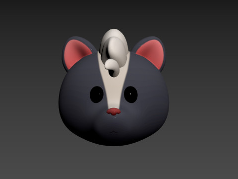 Prop177 Skunk Head Modelo 3D