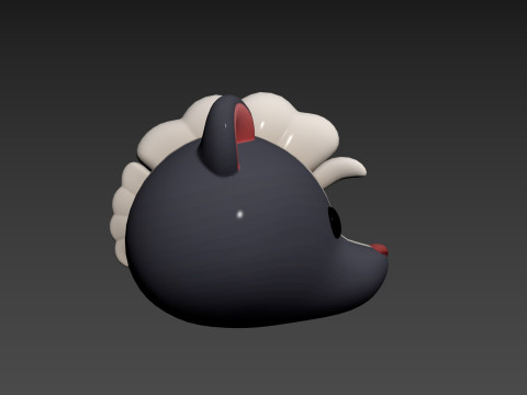 Prop177 Skunk Head Modelo 3D