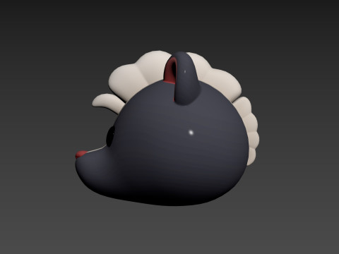 Prop177 Skunk Head Modelo 3D