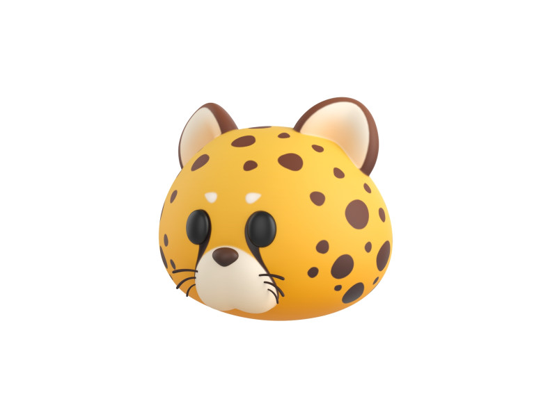 Prop178 Cheetah Head Modelo 3D .c4d .max .obj .3ds .fbx .stl .blend 