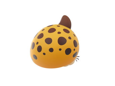 Prop178 Cheetah Head Modelo 3D