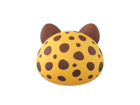 Prop178 Cheetah Head Modelo 3D