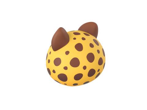Prop178 Cheetah Head Modelo 3D
