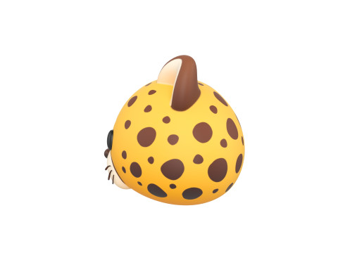 Prop178 Cheetah Head Modelo 3D