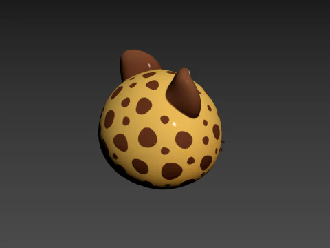 Prop178 Cheetah Head 3D Model