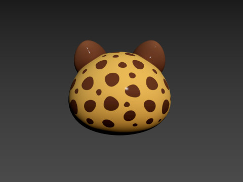 Prop178 Cheetah Head Modelo 3D