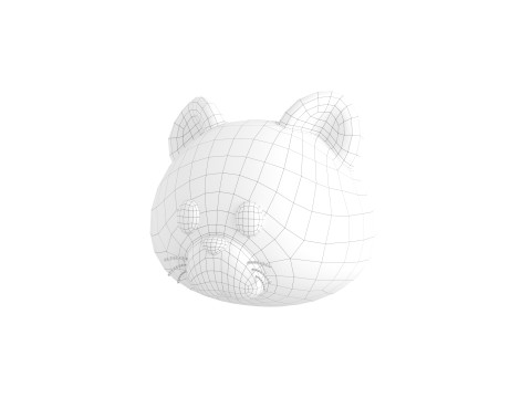 Prop178 Cheetah Head Modelo 3D