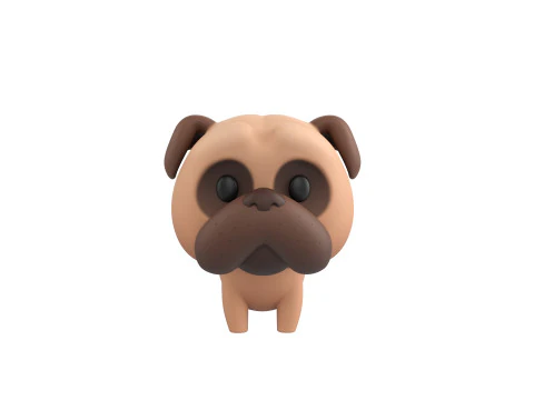 Character195 Pug 3D Model