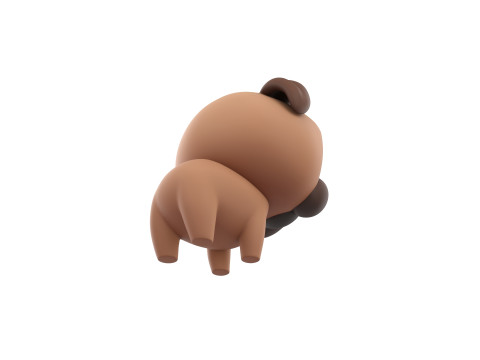 Character195 Pug 3D मॉडल