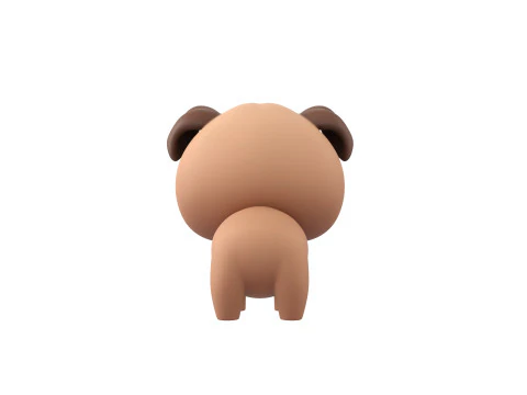 Character195 Pug 3D Model