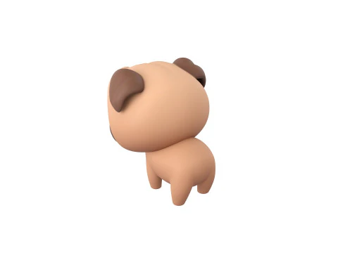 Character195 Pug 3D Model