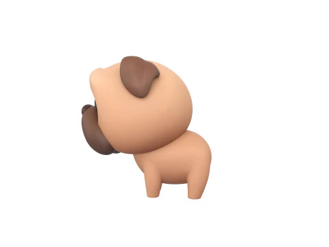 Character195 Pug 3D Model