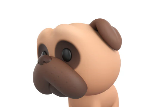 Character195 Pug 3D Model