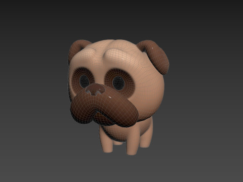 Character195 Pug 3D मॉडल