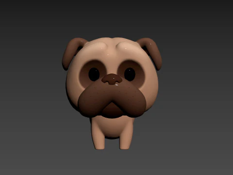 Character195 Pug 3D Model