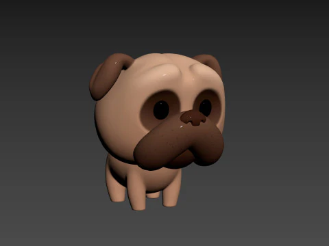 Character195 Pug 3D Model
