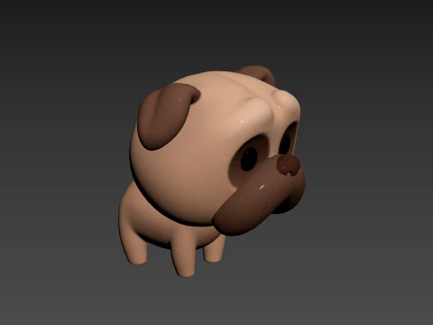 Character195 Pug 3D Model