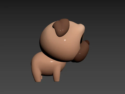 Character195 Pug 3D Model