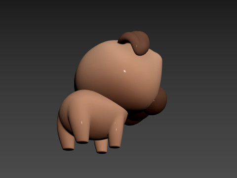 Character195 Pug 3D मॉडल