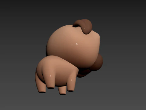 Character195 Pug 3D Model