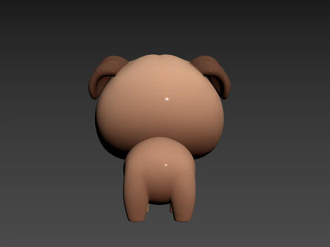 Character195 Pug 3D Model