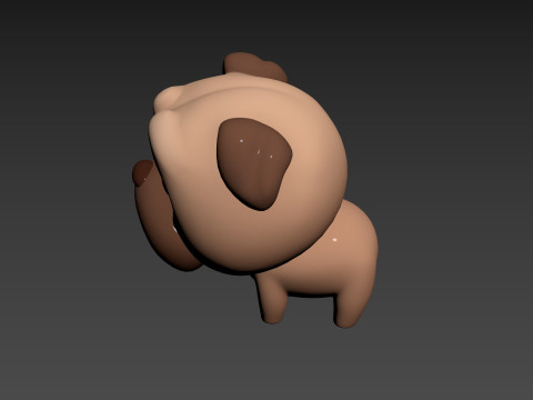 Character195 Pug 3D मॉडल