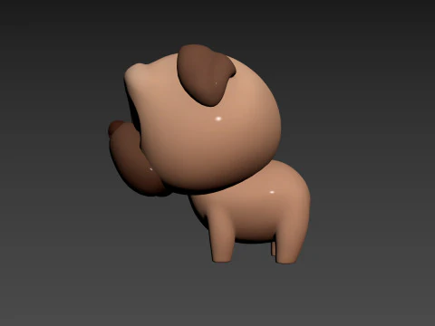 Character195 Pug 3D Model