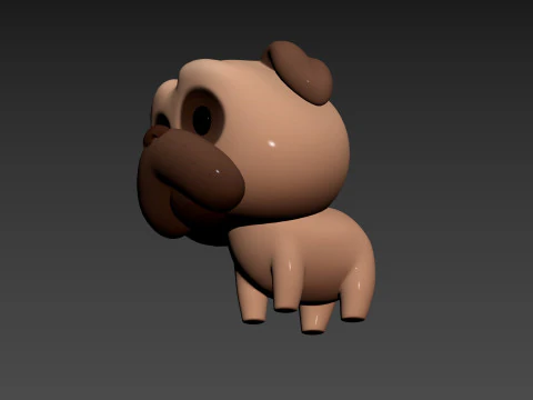Character195 Pug 3D Model