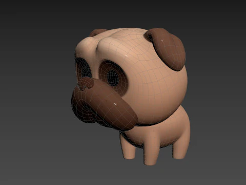 Character195 Pug 3D Model
