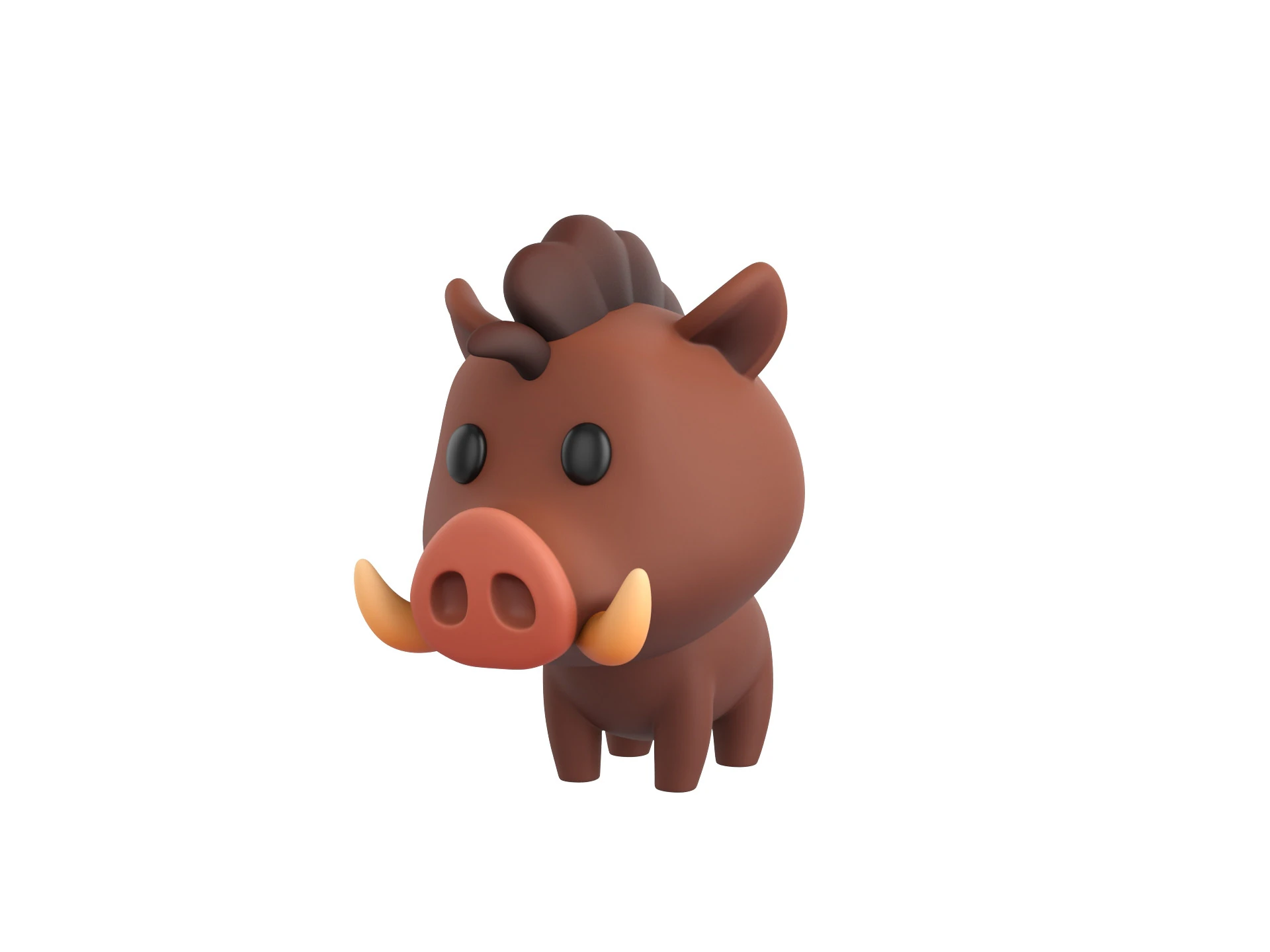 Character196 Boar 3D Model .c4d .max .obj .3ds .fbx .stl .blend 