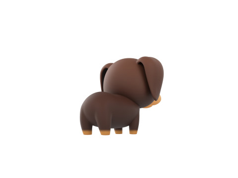 Character197 Dachshund Dog 3D मॉडल