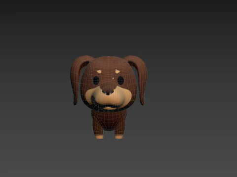 Character197 Dachshund Dog 3D Model