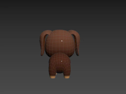 Character197 Dachshund Dog 3D Model