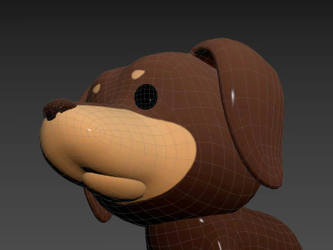 Character197 Dachshund Dog 3D Model
