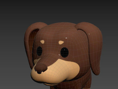 Character197 Dachshund Dog 3D Model