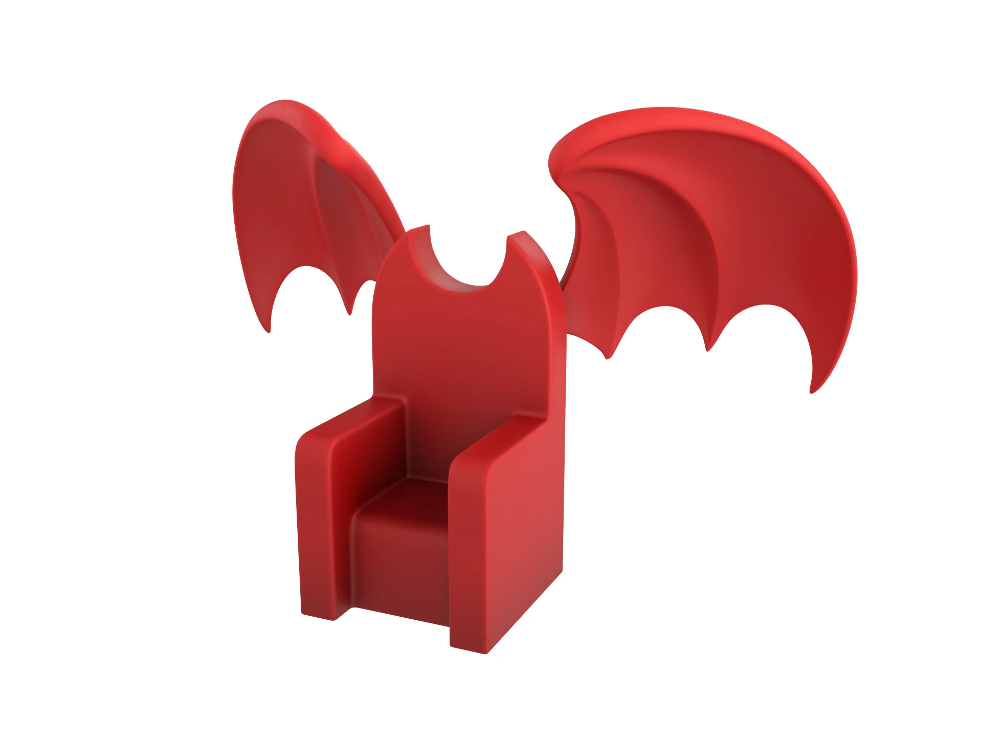 Furniture001 Bat Throne 3D Model .c4d .max .obj .3ds .fbx .stl .blend 