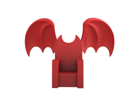 Furniture001 Bat Throne 3D Model