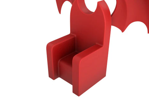 Furniture001 Bat Throne 3D Model