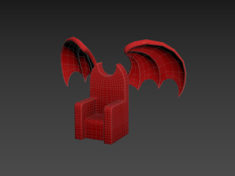 Furniture001 Bat Throne 3Dモデル
