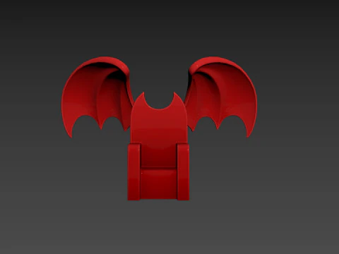 Furniture001 Bat Throne 3D Model