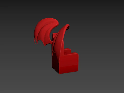 Furniture001 Bat Throne 3D Model