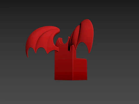 Furniture001 Bat Throne 3D Model