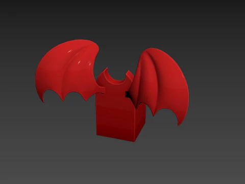 Furniture001 Bat Throne 3D Model