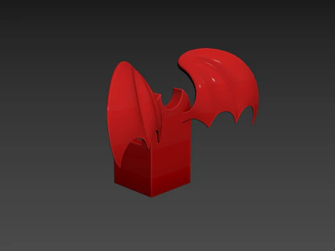 Furniture001 Bat Throne 3D Model