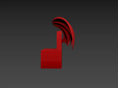 Furniture001 Bat Throne 3D Model