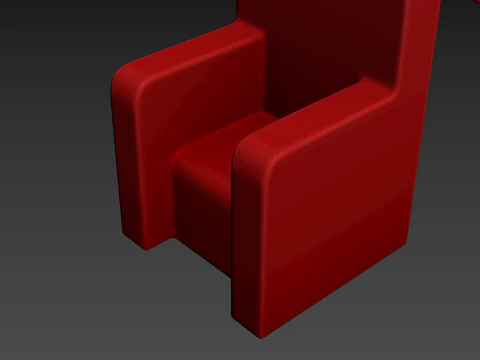 Furniture001 Bat Throne 3D Model